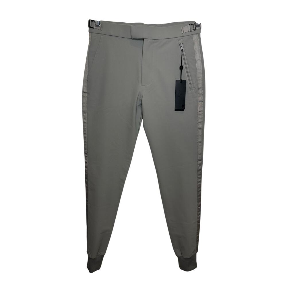 Greyson clothiers mens light Gray Rumson tailored side stripe pants size 30 NWT